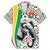 Burkina Faso Family Matching Mermaid Dress and Hawaiian Shirt with Red Green Black Geometric Design - Wonder Print Shop