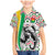 Burkina Faso Family Matching Mermaid Dress and Hawaiian Shirt with Red Green Black Geometric Design - Wonder Print Shop