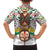 Burkina Faso Family Matching Off The Shoulder Long Sleeve Dress and Hawaiian Shirt with Red Green Black Geometric Design - Wonder Print Shop