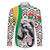 Burkina Faso Family Matching Off The Shoulder Long Sleeve Dress and Hawaiian Shirt with Red Green Black Geometric Design - Wonder Print Shop