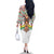 Burkina Faso Family Matching Off The Shoulder Long Sleeve Dress and Hawaiian Shirt with Red Green Black Geometric Design - Wonder Print Shop