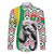 Burkina Faso Family Matching Off Shoulder Short Dress and Hawaiian Shirt with Red Green Black Geometric Design - Wonder Print Shop