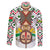Burkina Faso Family Matching Puletasi and Hawaiian Shirt with Red Green Black Geometric Design - Wonder Print Shop