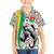 Burkina Faso Family Matching Puletasi and Hawaiian Shirt with Red Green Black Geometric Design - Wonder Print Shop