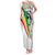 Burkina Faso Family Matching Tank Maxi Dress and Hawaiian Shirt with Red Green Black Geometric Design - Wonder Print Shop