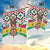 Burkina Faso Garden Flag with Red Green Black Geometric Design - Wonder Print Shop