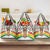 Burkina Faso Grocery Bag with Red Green Black Geometric Design - Wonder Print Shop