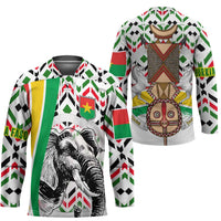 Burkina Faso Hockey Jersey with Red Green Black Geometric Design - Wonder Print Shop