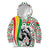 Burkina Faso Kid Hoodie with Red Green Black Geometric Design - Wonder Print Shop