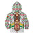 Burkina Faso Kid Hoodie with Red Green Black Geometric Design - Wonder Print Shop