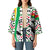 Burkina Faso Kimono with Red Green Black Geometric Design - Wonder Print Shop