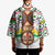 Burkina Faso Kimono with Red Green Black Geometric Design - Wonder Print Shop