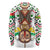 Burkina Faso Long Sleeve Shirt with Red Green Black Geometric Design - Wonder Print Shop