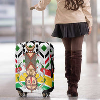 Burkina Faso Luggage Cover with Red Green Black Geometric Design - Wonder Print Shop