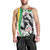 Burkina Faso Men Tank Top with Red Green Black Geometric Design - Wonder Print Shop