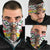 Burkina Faso Neck Gaiter with Red Green Black Geometric Design TS04