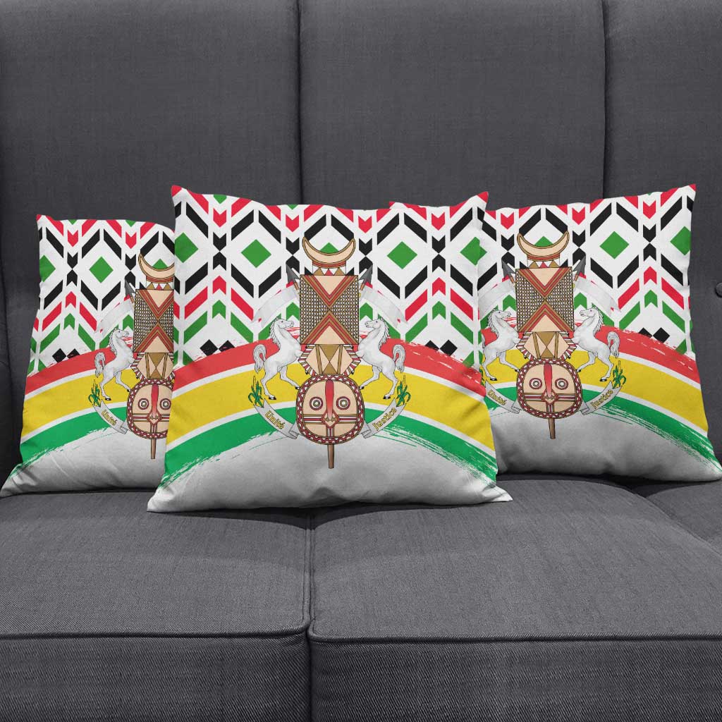 Burkina Faso Pillow Cover with Red Green Black Geometric Design - Wonder Print Shop