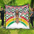 Burkina Faso Quilt with Red Green Black Geometric Design - Wonder Print Shop