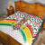 Burkina Faso Quilt with Red Green Black Geometric Design - Wonder Print Shop