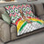 Burkina Faso Quilt with Red Green Black Geometric Design - Wonder Print Shop