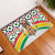 Burkina Faso Rubber Doormat with Red Green Black Geometric Design - Wonder Print Shop