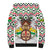 Burkina Faso Sherpa Hoodie with Red Green Black Geometric Design - Wonder Print Shop