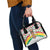 Burkina Faso Shoulder Handbag with Red Green Black Geometric Design - Wonder Print Shop