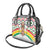 Burkina Faso Shoulder Handbag with Red Green Black Geometric Design - Wonder Print Shop