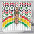 Burkina Faso Shower Curtain with Red Green Black Geometric Design - Wonder Print Shop