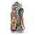 Burkina Faso Sleeveless Hoodie with Red Green Black Geometric Design - Wonder Print Shop