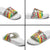 Burkina Faso Slide Sandals with Red Green Black Geometric Design - Wonder Print Shop