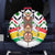 Burkina Faso Spare Tire Cover with Red Green Black Geometric Design - Wonder Print Shop