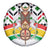 Burkina Faso Spare Tire Cover with Red Green Black Geometric Design - Wonder Print Shop