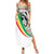 Burkina Faso Summer Maxi Dress with Red Green Black Geometric Design - Wonder Print Shop