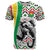 Burkina Faso T Shirt with Red Green Black Geometric Design - Wonder Print Shop