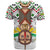 Burkina Faso T Shirt with Red Green Black Geometric Design - Wonder Print Shop