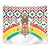 Burkina Faso Tapestry with Red Green Black Geometric Design - Wonder Print Shop