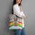 Burkina Faso Tote Bag with Red Green Black Geometric Design - Wonder Print Shop