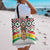 Burkina Faso Tote Bag with Red Green Black Geometric Design - Wonder Print Shop