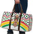 Burkina Faso Travel Bag with Red Green Black Geometric Design - Wonder Print Shop