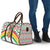 Burkina Faso Travel Bag with Red Green Black Geometric Design - Wonder Print Shop