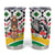 Burkina Faso Tumbler Cup with Red Green Black Geometric Design - Wonder Print Shop