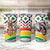 Burkina Faso Tumbler Cup with Red Green Black Geometric Design - Wonder Print Shop
