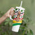 Burkina Faso Tumbler With Handle with Red Green Black Geometric Design - Wonder Print Shop