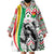 Burkina Faso Wearable Blanket Hoodie with Red Green Black Geometric Design - Wonder Print Shop