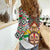 Burkina Faso Women Casual Shirt with Red Green Black Geometric Design - Wonder Print Shop