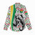 Burkina Faso Women Casual Shirt with Red Green Black Geometric Design - Wonder Print Shop
