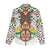 Burkina Faso Women Casual Shirt with Red Green Black Geometric Design - Wonder Print Shop