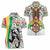 Burkina Faso Women Polo Shirt with Red Green Black Geometric Design - Wonder Print Shop