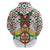 Burkina Faso Zip Hoodie with Red Green Black Geometric Design - Wonder Print Shop